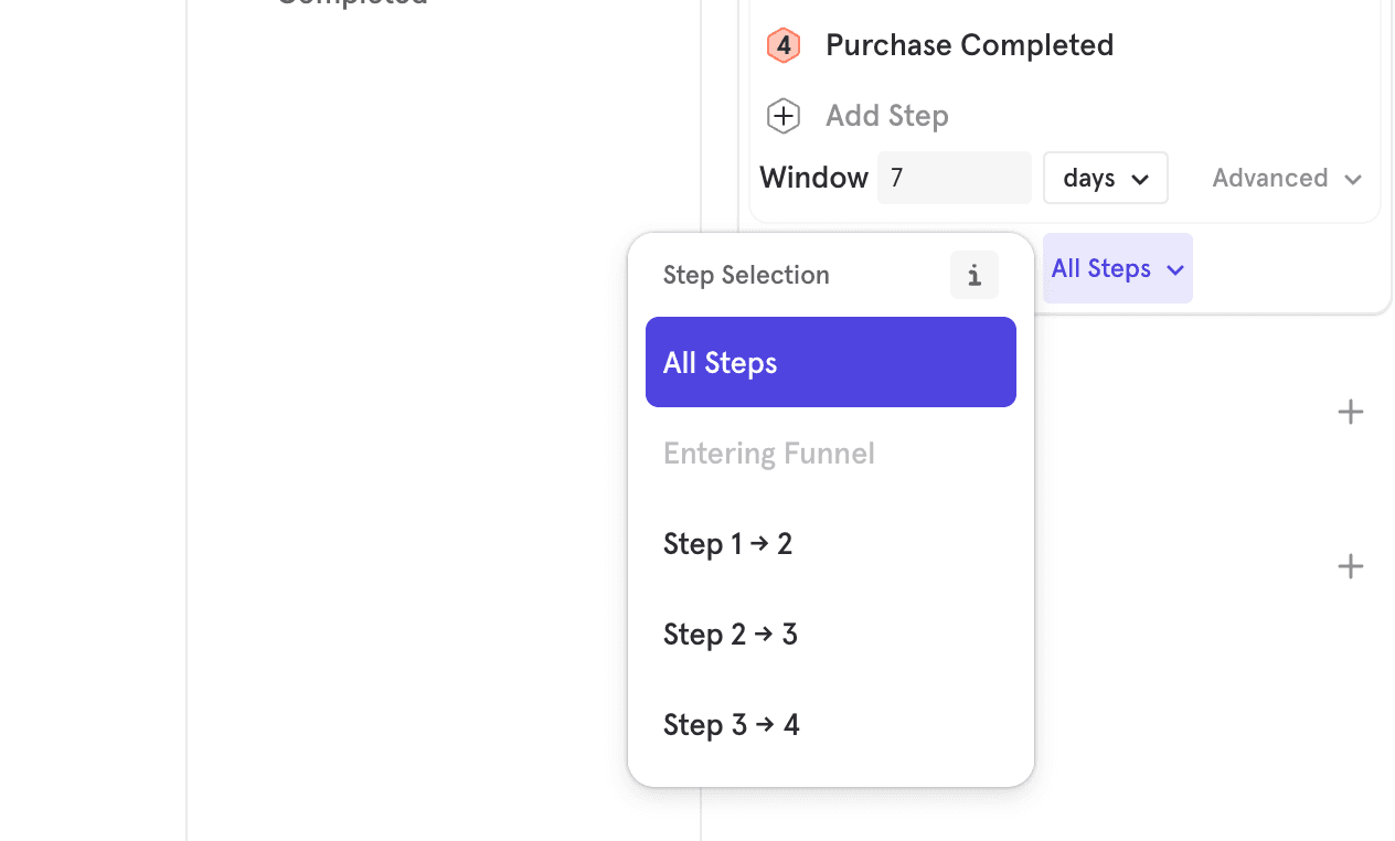 step selection
